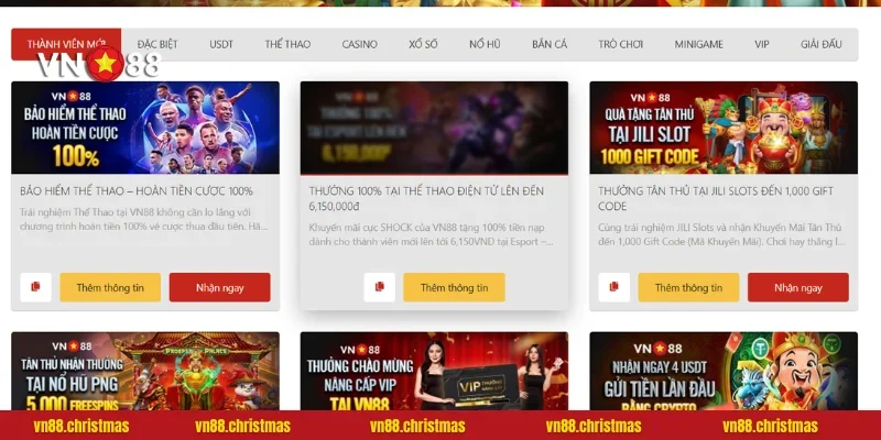 Một số phần quà cơ bản dành cho người chơi tham gia tại nhà cái